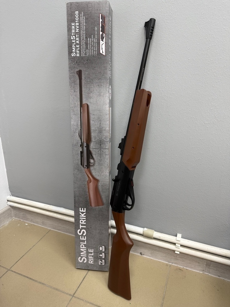 Пневматическая винтовка Borner SimpleStrike, Brown cal. 4,5 мм, 3Дж. (pump)