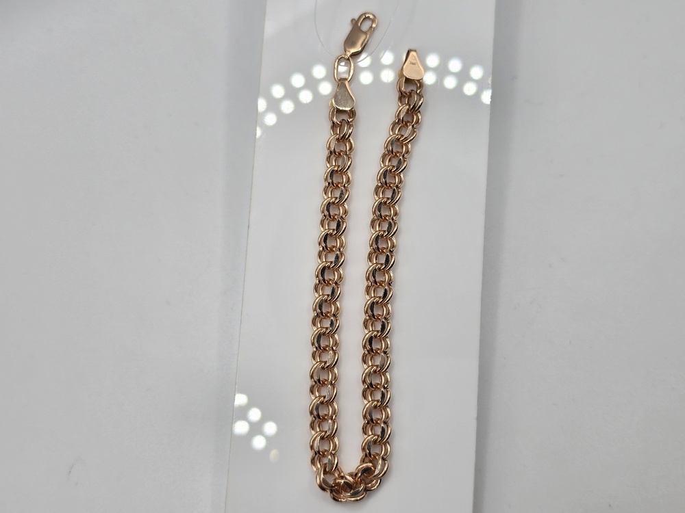 БРАСЛЕТ ПУСТОТЕЛЫЙ Бисмарк (Au 585)