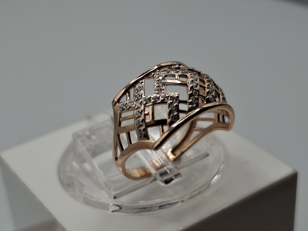 КОЛКМИ585 КОЛЬЦО С КАМНЯМИ (Au 585)