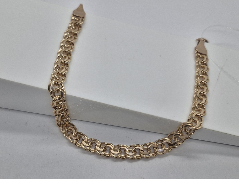 БРАСЛЕТ ПУСТОТЕЛЫЙ Бисмарк (Au 585)