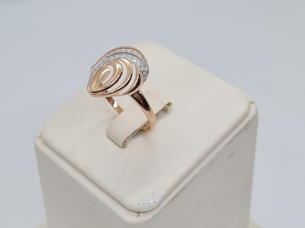 КОЛЬЦО С КАМНЯМИ (Au 585)