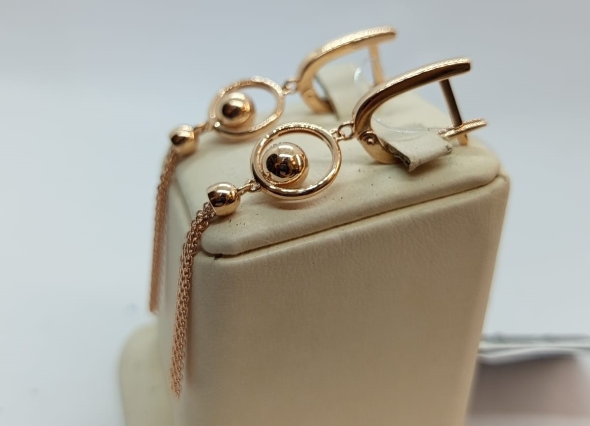 СЕРЬГИ БЕЗ КАМНЯ (Au 585)