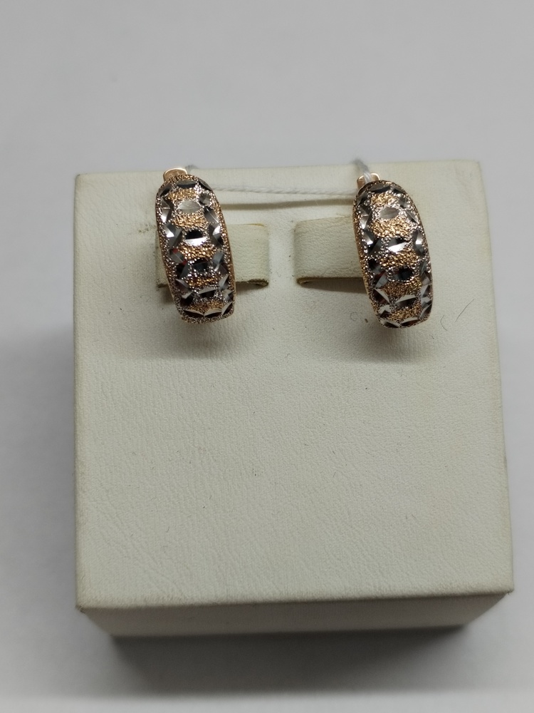 СБКМ585 СЕРЬГИ БЕЗ КАМНЯ (Au 585)