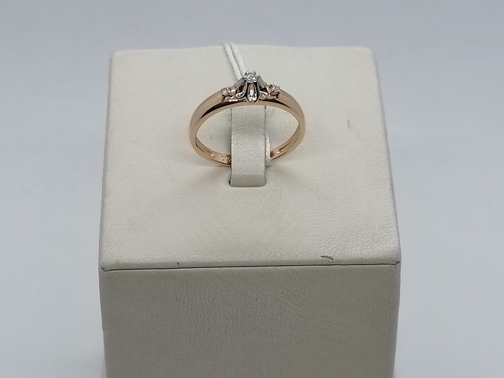 КОЛЬЦО БРИЛЛИАНТ Au 585