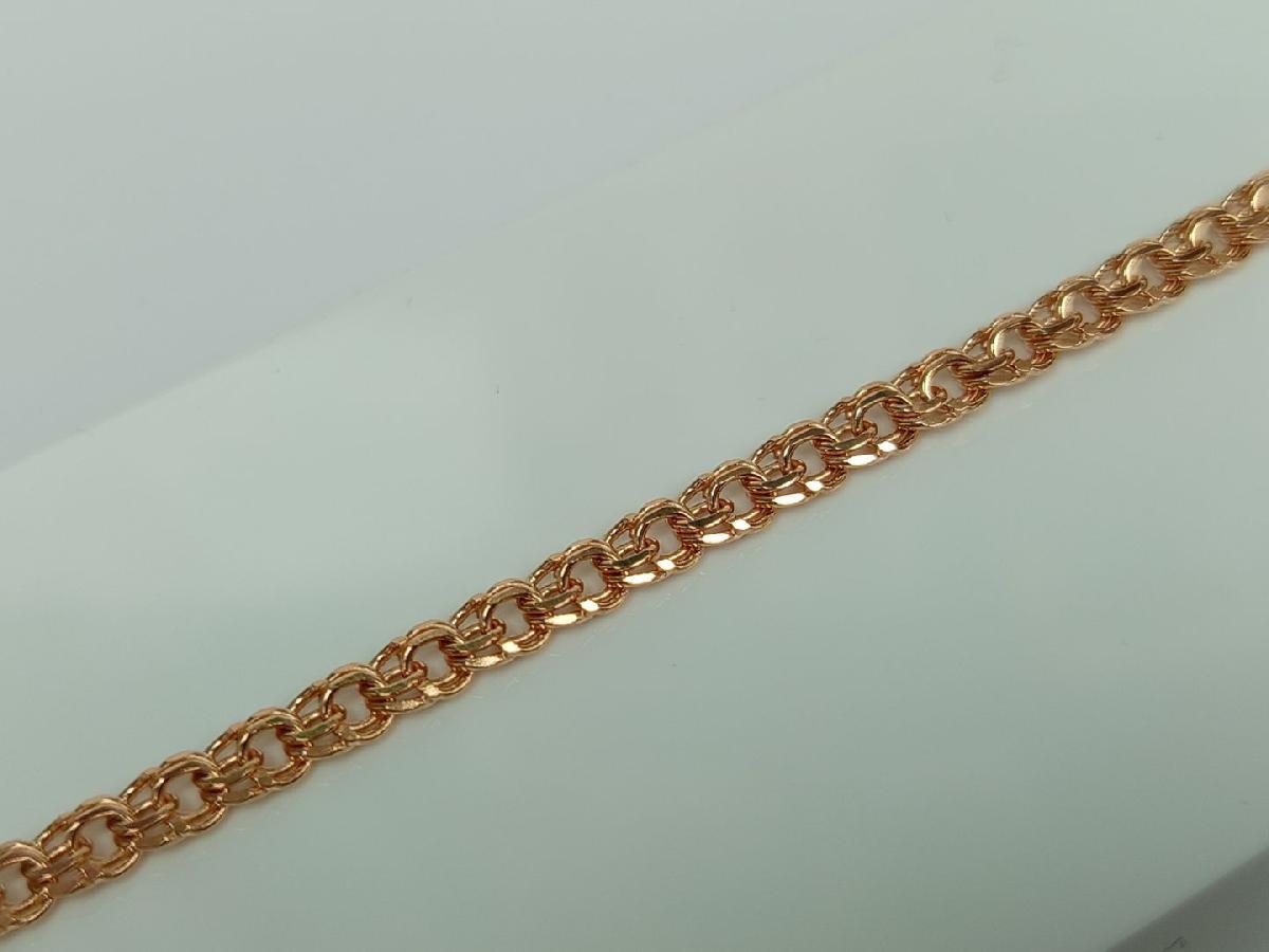 БЛБ585 БРАСЛЕТ ПОЛНОВЕСНЫЙ Бисмарк (Au 585)