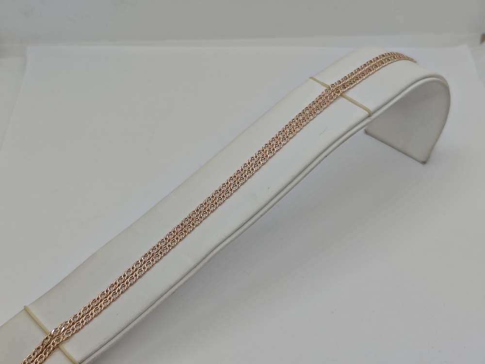 ЦЕПЬ ПУСТОТЕЛАЯ Ромб двойной (Au 585)