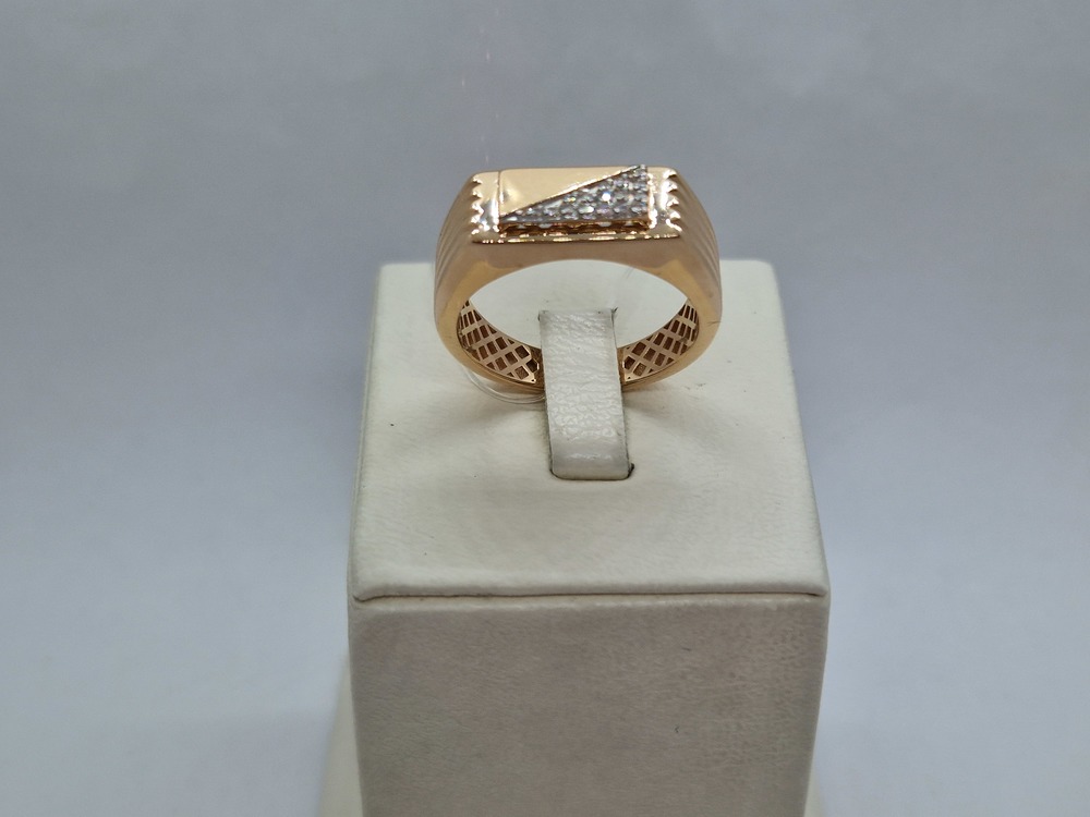 ПЕЧАТКА С КАМНЯМИ (Au 585)