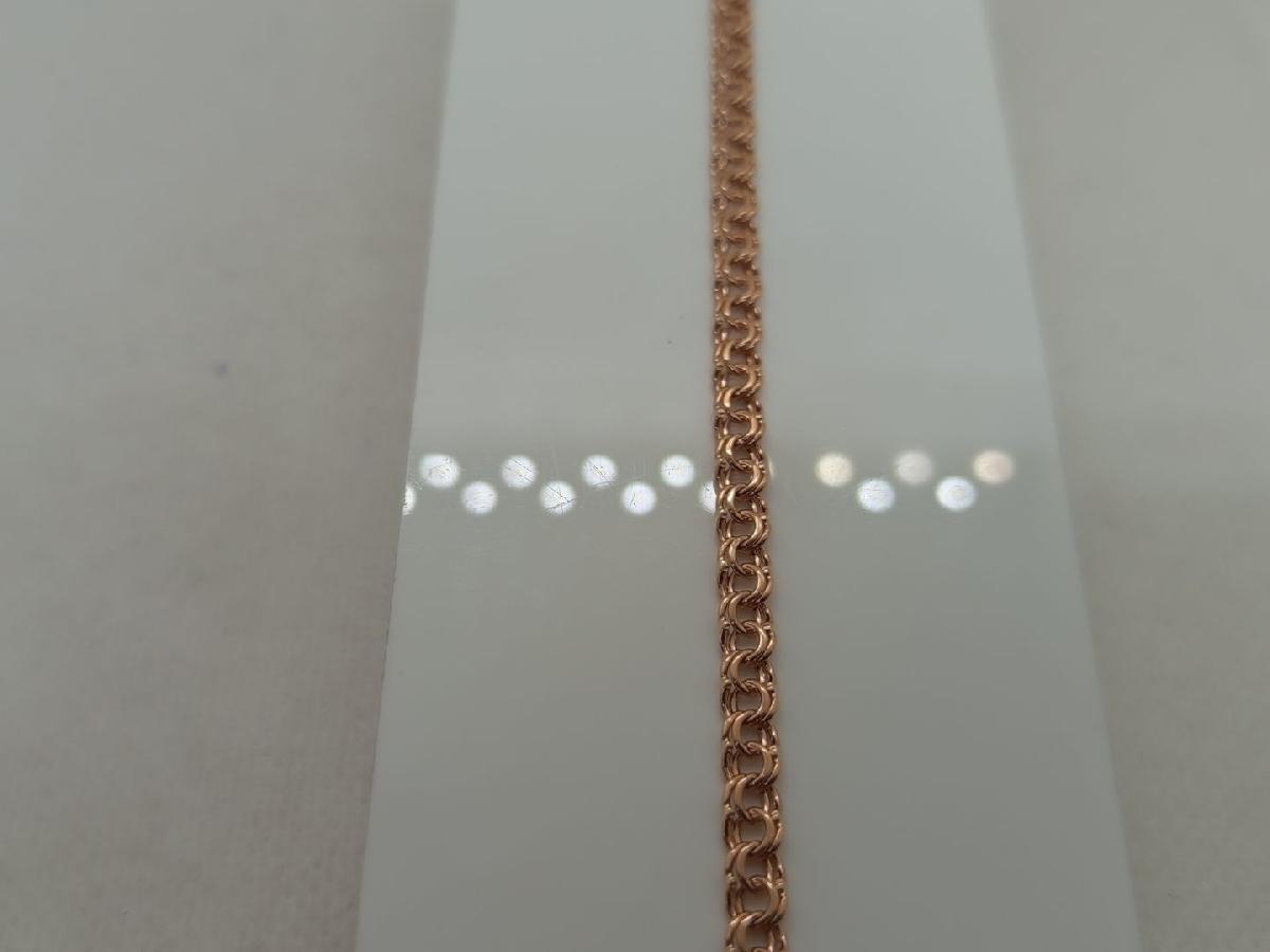 БЛБ585 БРАСЛЕТ ПОЛНОВЕСНЫЙ Бисмарк (Au 585)