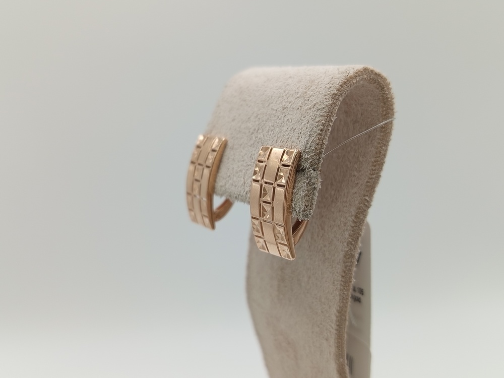 СЕРЬГИ БЕЗ КАМНЯ (Au 585)