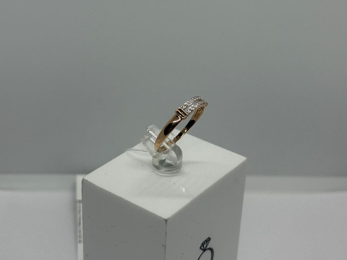 КОЛЬЦО С КАМНЯМИ (Au 585)