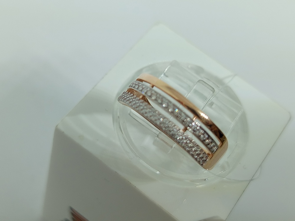 КОЛЬЦО С КАМНЯМИ (Au 585)