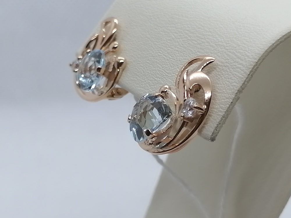 СЕРЬГИ С КАМНЯМИ (Au 585)