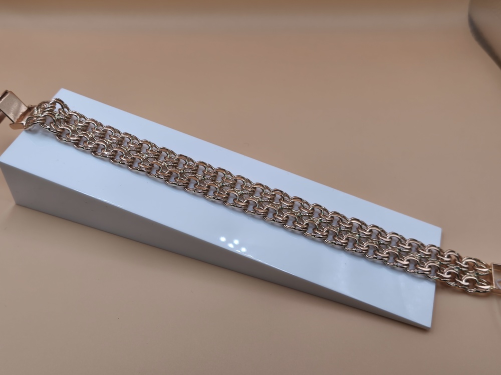 БЛБ585 БРАСЛЕТ ПОЛНОВЕСНЫЙ Бисмарк (Au 585)