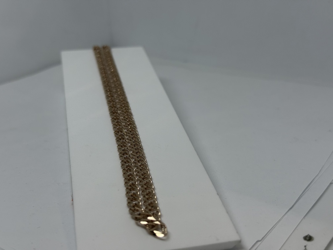 ЦЕПЬ ПОЛНОВЕСНАЯ Ромб двойной (Au 585)