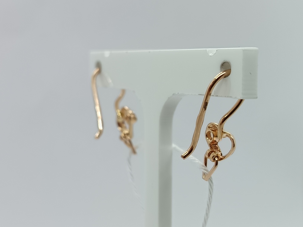 СКМ585 СЕРЬГИ С КАМНЕМ (Au 585)