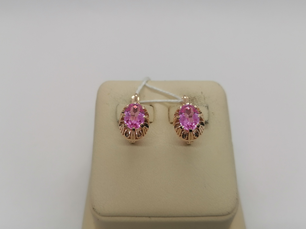 СЕРЬГИ С КАМНЕМ (Au 583)