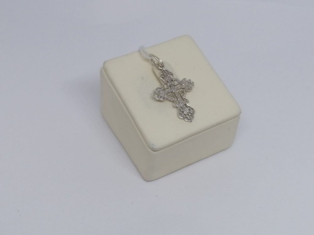 ПОДКБК585 ПОДВЕСКА КРЕСТ БЕЗ КАМНЯ (Au 585)