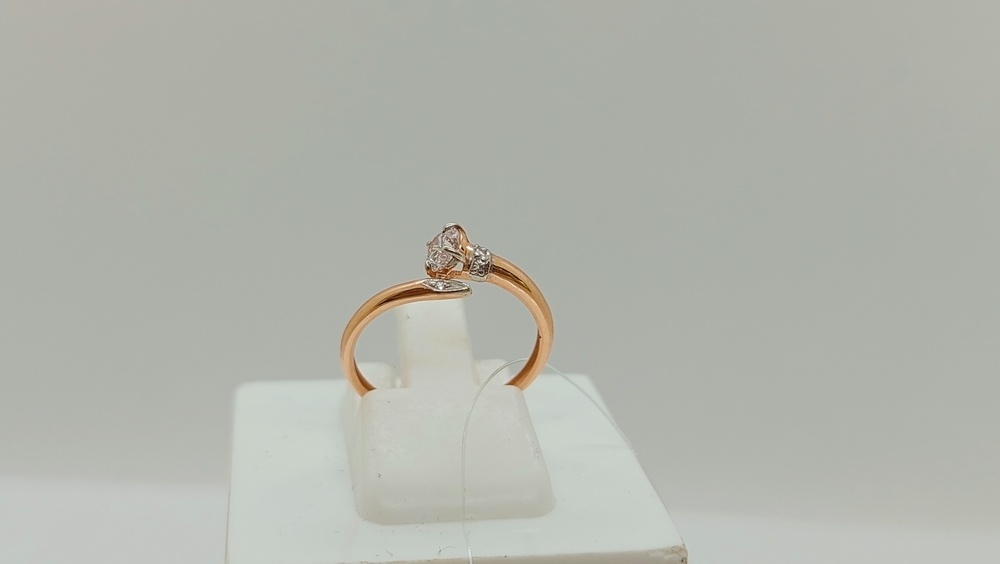 КОЛЬЦО С КАМНЯМИ (Au 585)