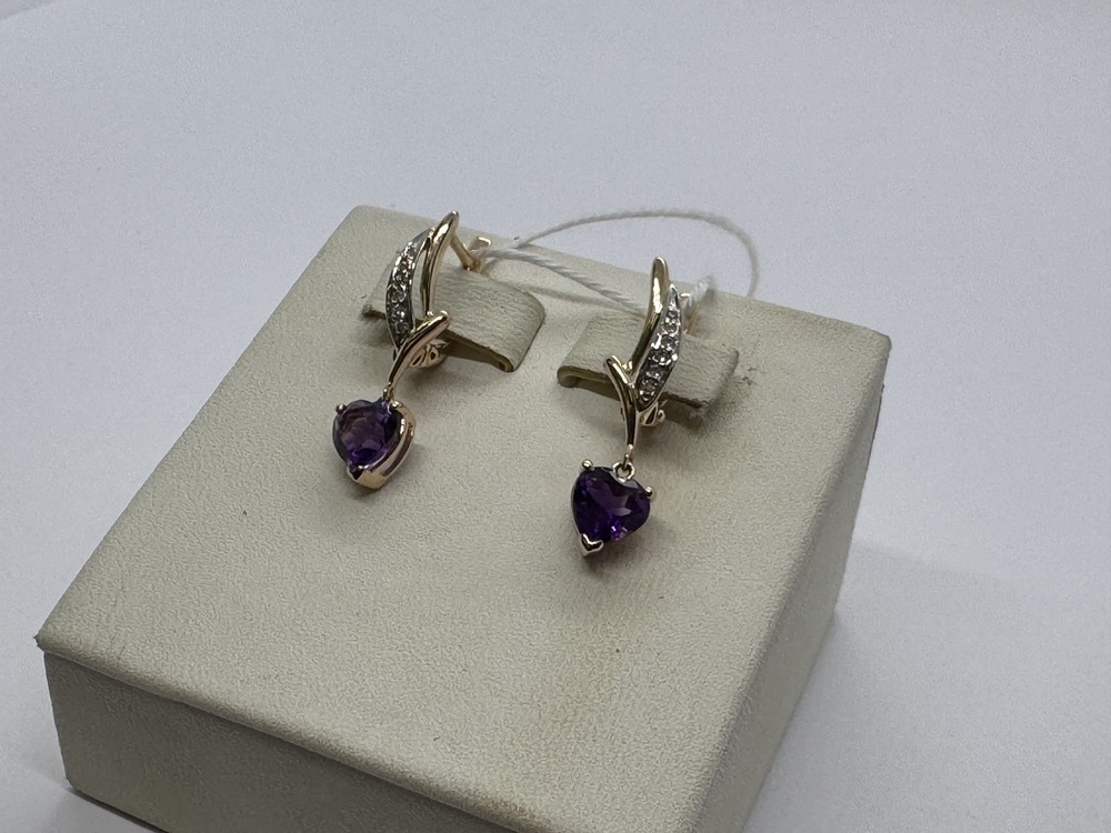 СЕРЬГИ С КАМНЯМИ (Au 585)