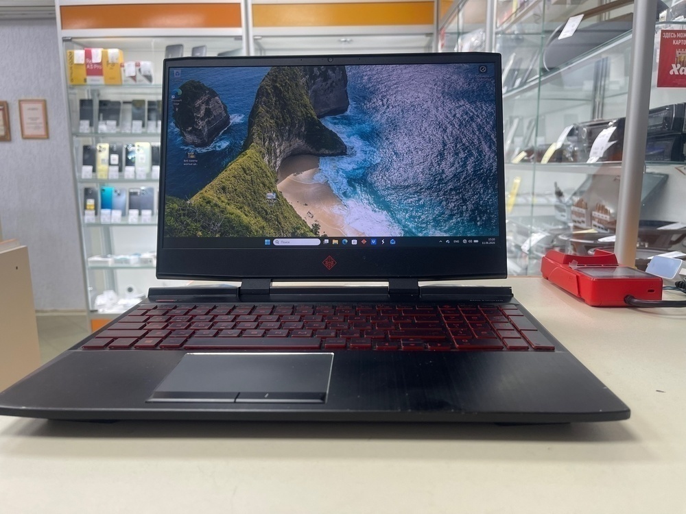 Ноутбук HP; Core i7-9750H, GeForce GTX 1660 Ti, 16 Гб, 500 Гб, Нет