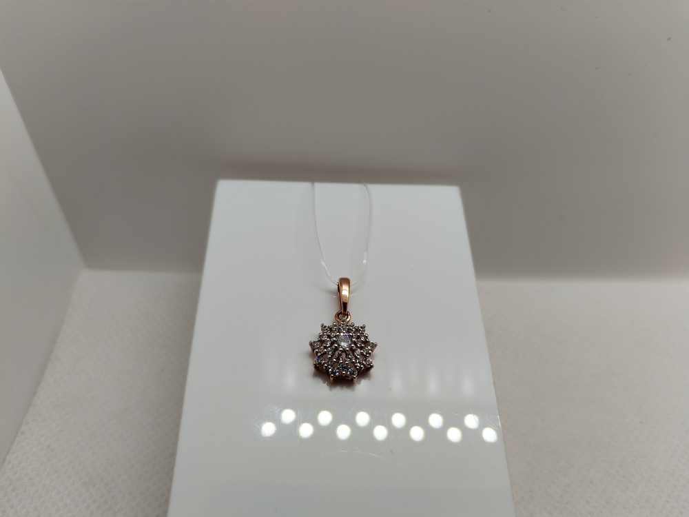 51-130-02020-1 ПОДВЕСКА С КАМНЯМИ (Au 585)