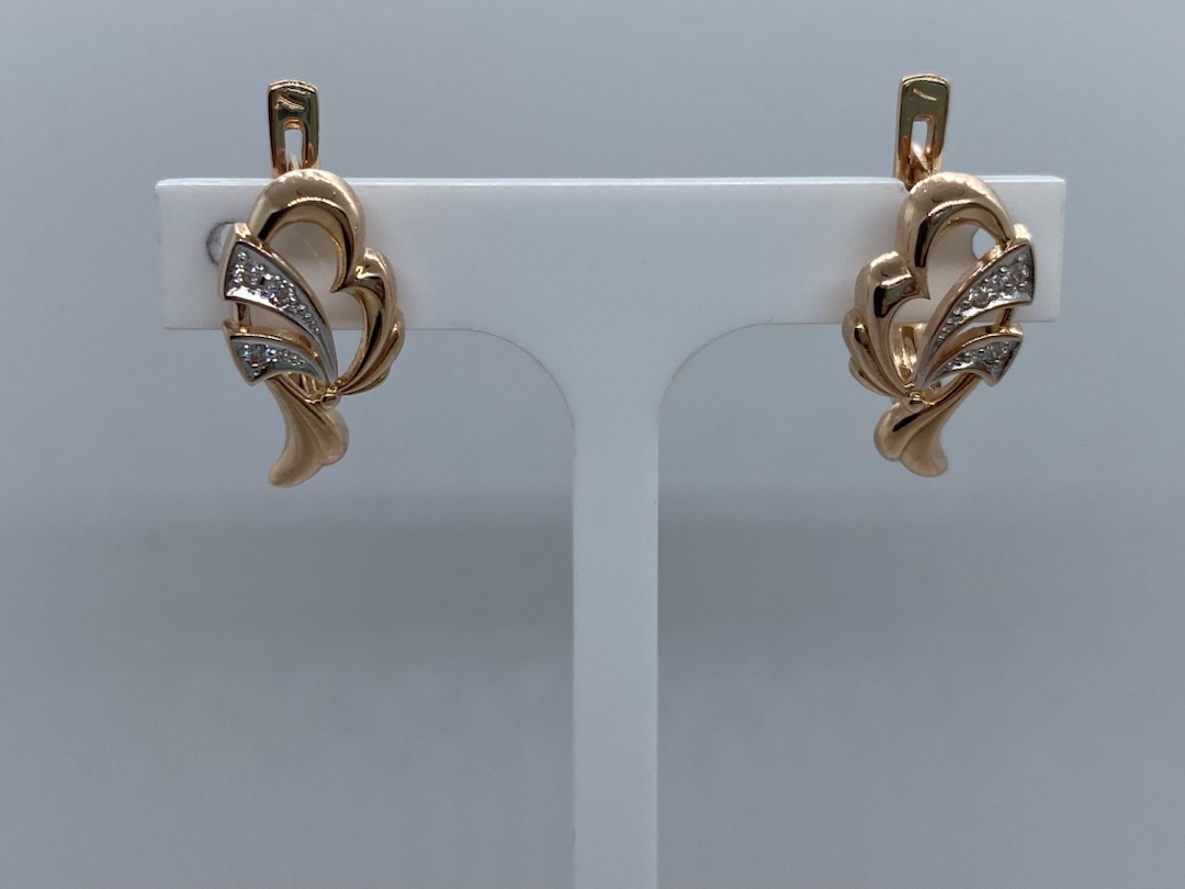 СЕРЬГИ С КАМНЯМИ (Au 585)