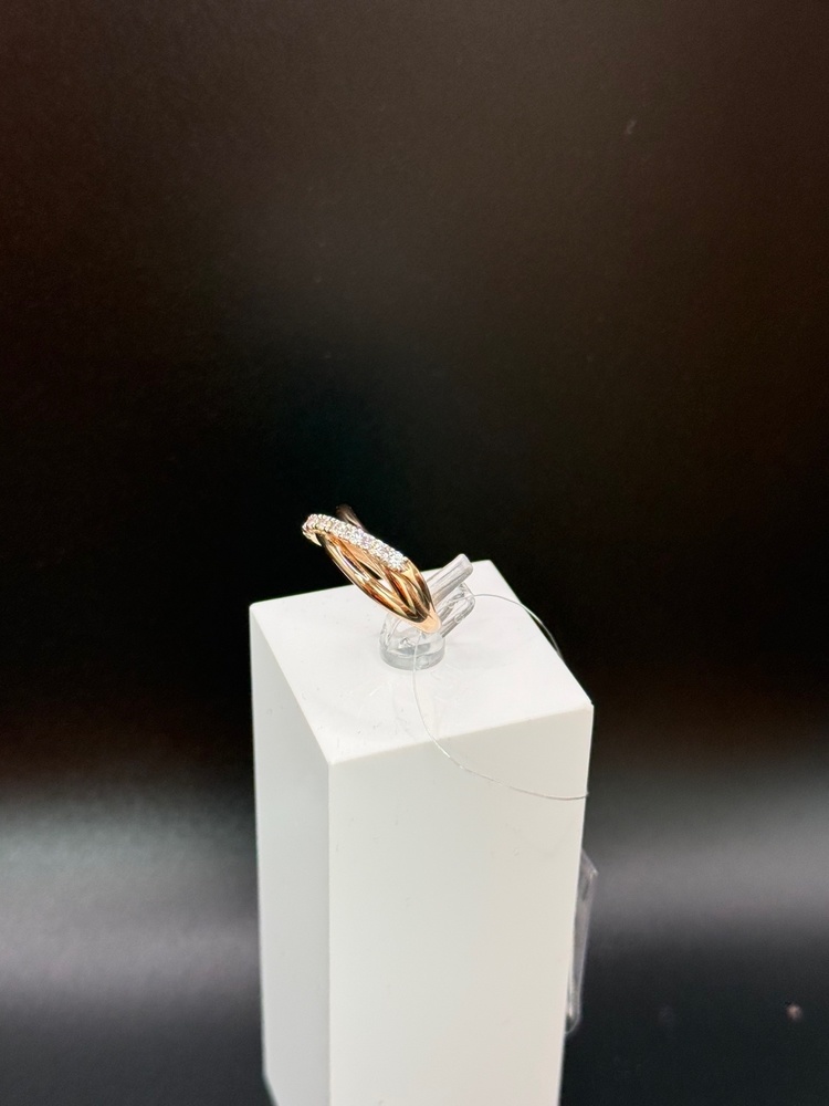 КОЛЬЦО С КАМНЯМИ (Au 585)