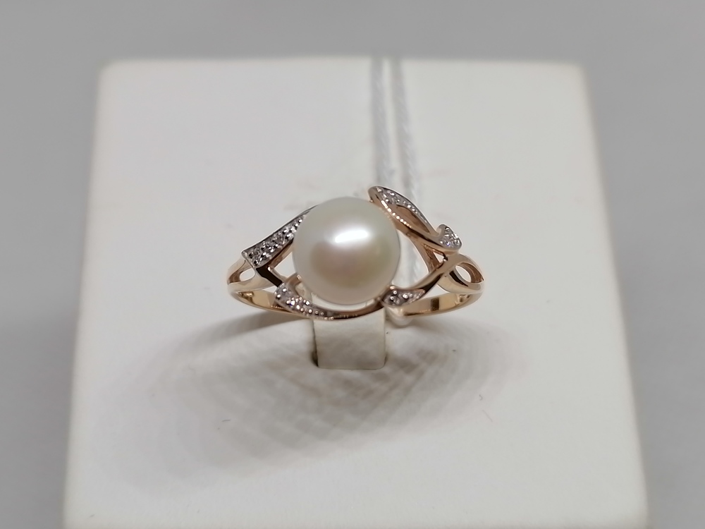 КОЛЬЦО С КАМНЯМИ (Au 585)