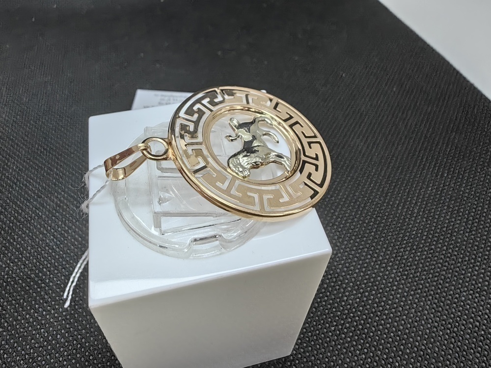 ПОДВЕСКА ЗНАК ЗОДИАКА ВОДОЛЕЙ (Au 585)