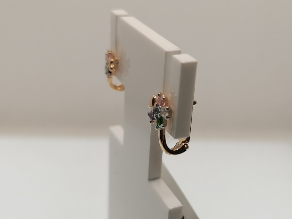 СЕРЬГИ С КАМНЯМИ (Au 585)