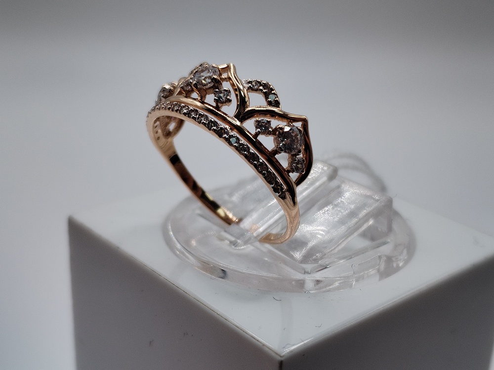 КОЛКМИ585 КОЛЬЦО С КАМНЯМИ (Au 585)