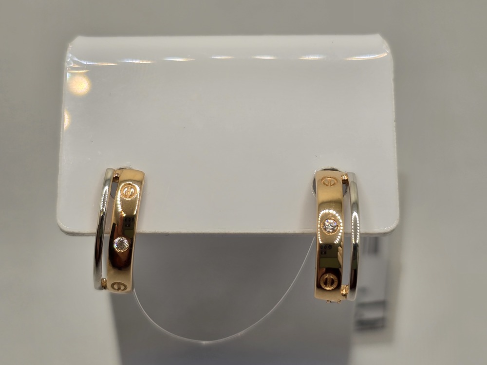 СЕРЬГИ С КАМНЕМ (Au 585)