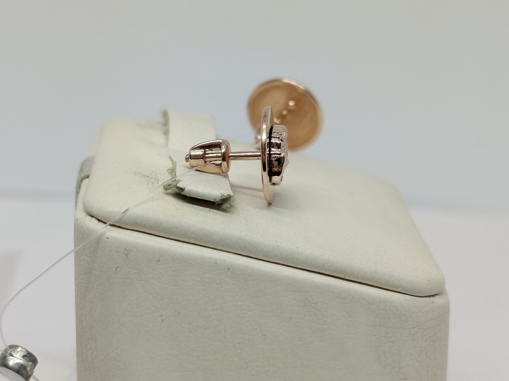 СЕРЬГИ ПУСЕТЫ без камня (Au 585)