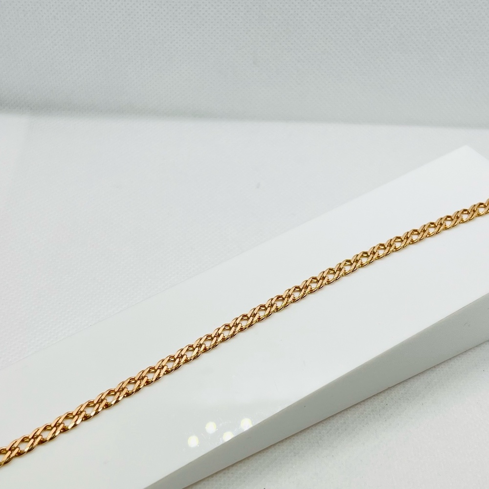 БРАСЛЕТ ПОЛНОВЕСНЫЙ Ромб двойной Au 585