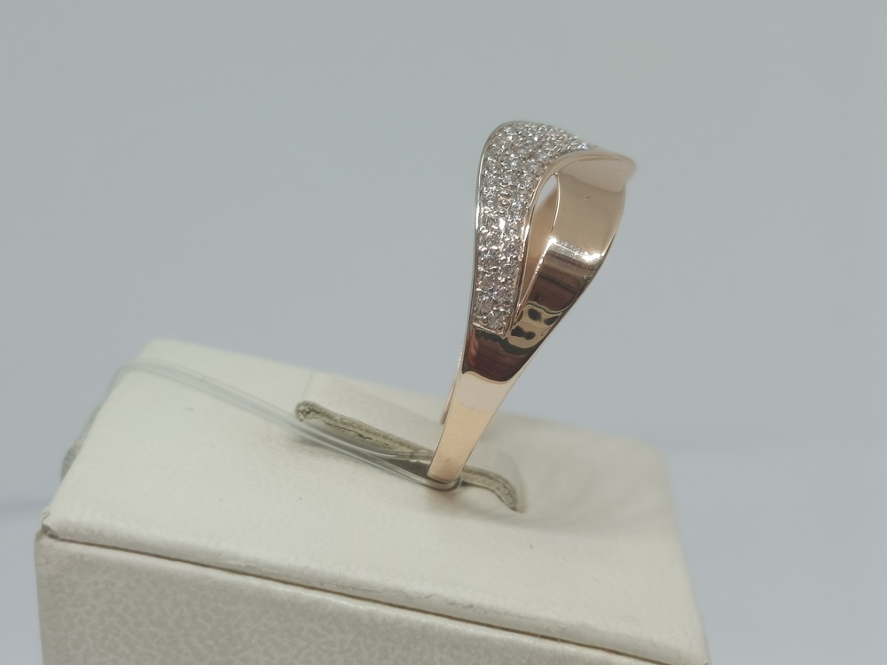 КОЛЬЦО С КАМНЯМИ (Au 585)