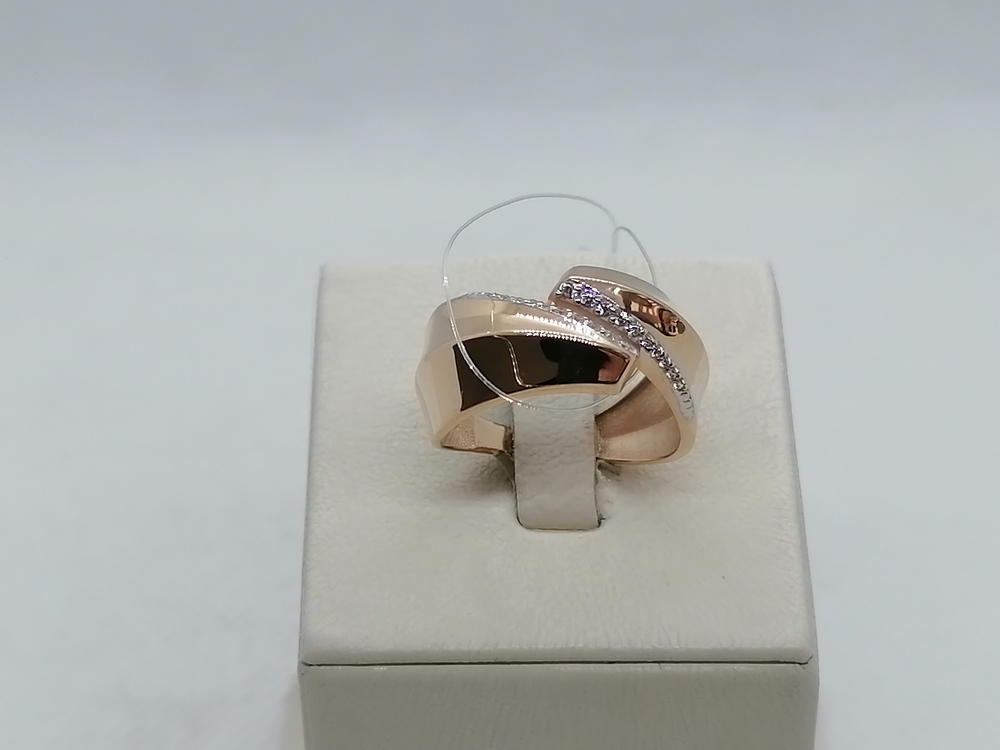 КОЛЬЦО С КАМНЯМИ (Au 585)