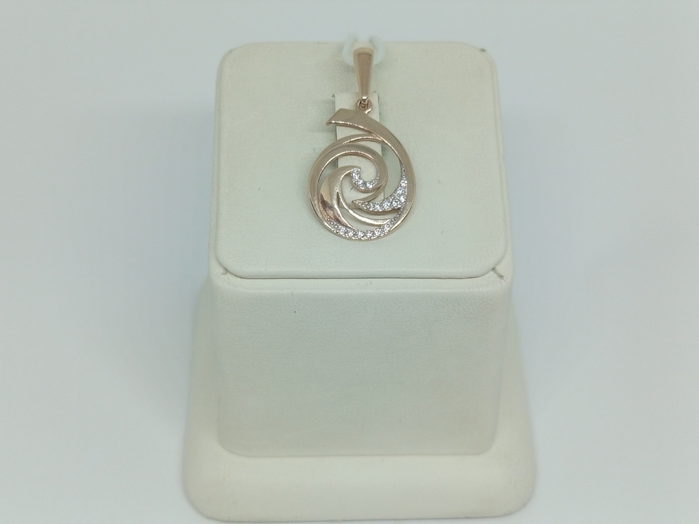 ПОДКМИ585 ПОДВЕСКА С КАМНЯМИ (Au 585)