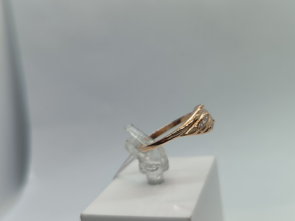 КОЛЬЦО С КАМНЯМИ (Au 585)