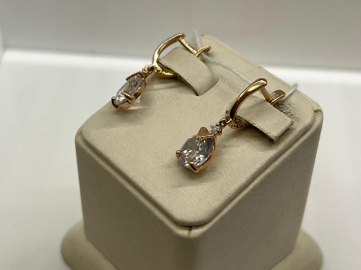 СЕРЬГИ С КАМНЯМИ (Au 585)