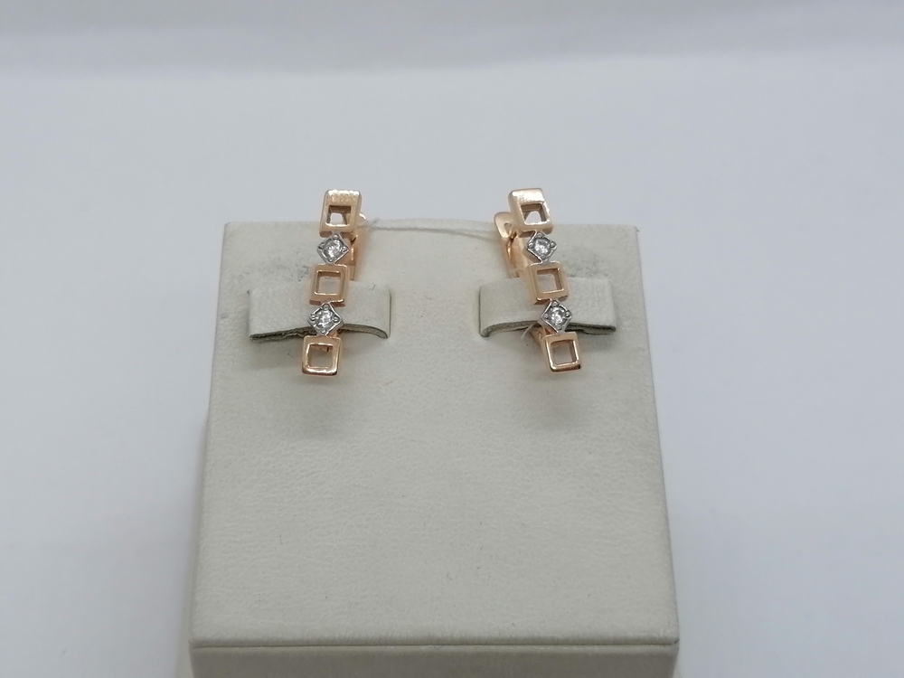 СЕРЬГИ С КАМНЯМИ (Au 585)