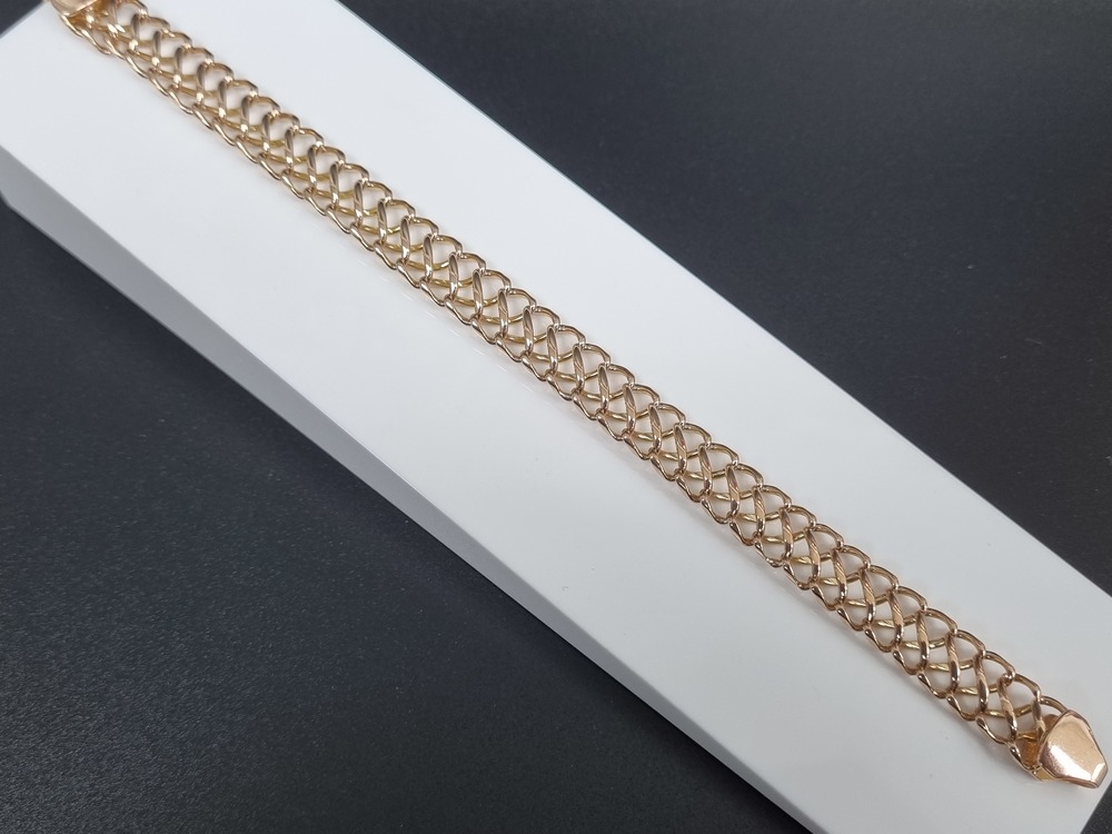 БЛ8585 БРАСЛЕТ ПОЛНОВЕСНЫЙ Восьмерка (Au 585)