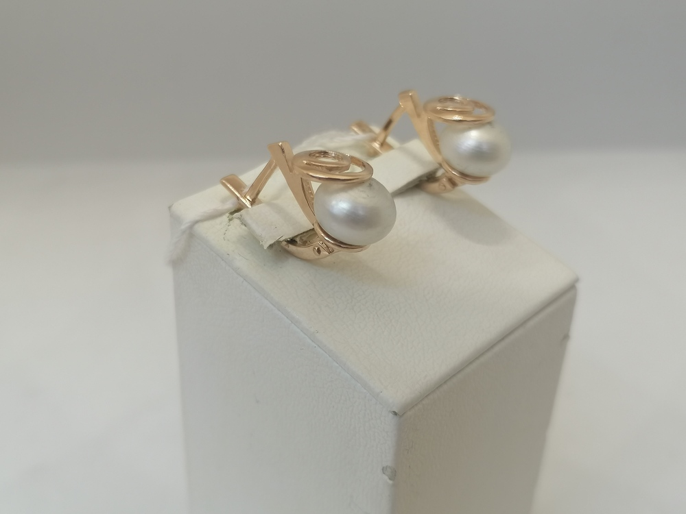 СЕРЬГИ С КАМНЕМ (Au 585)