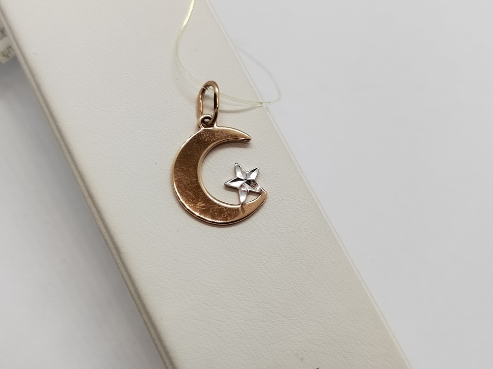 3328а ПОДВЕСКА ПОЛУМЕСЯЦ без камня (Au 585)