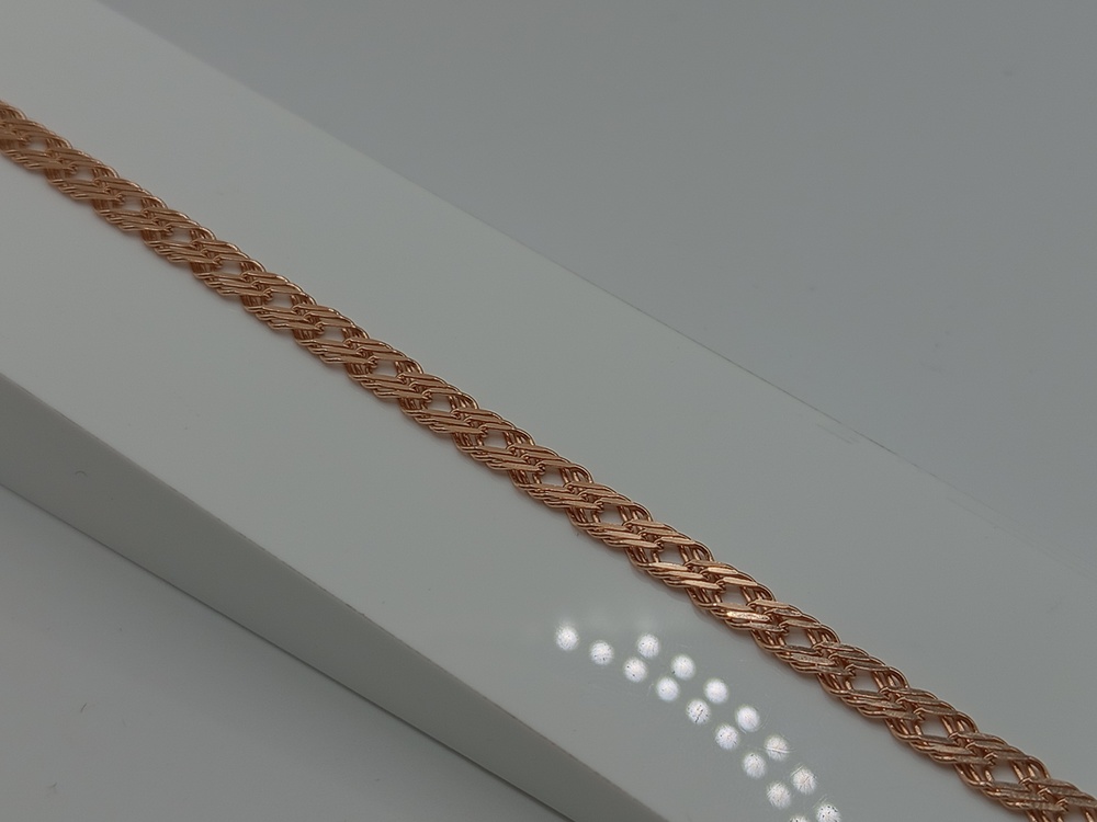 БРАСЛЕТ ПОЛНОВЕСНЫЙ Ромб тройной (Au 585)