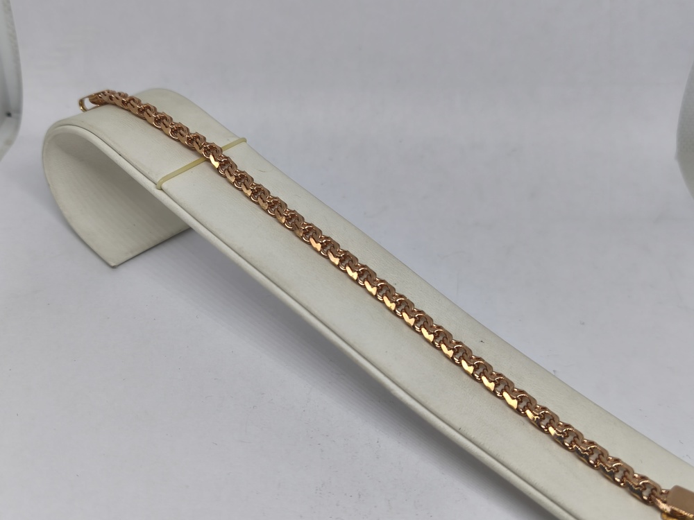 БЛБ585 БРАСЛЕТ ПОЛНОВЕСНЫЙ Бисмарк (Au 585)