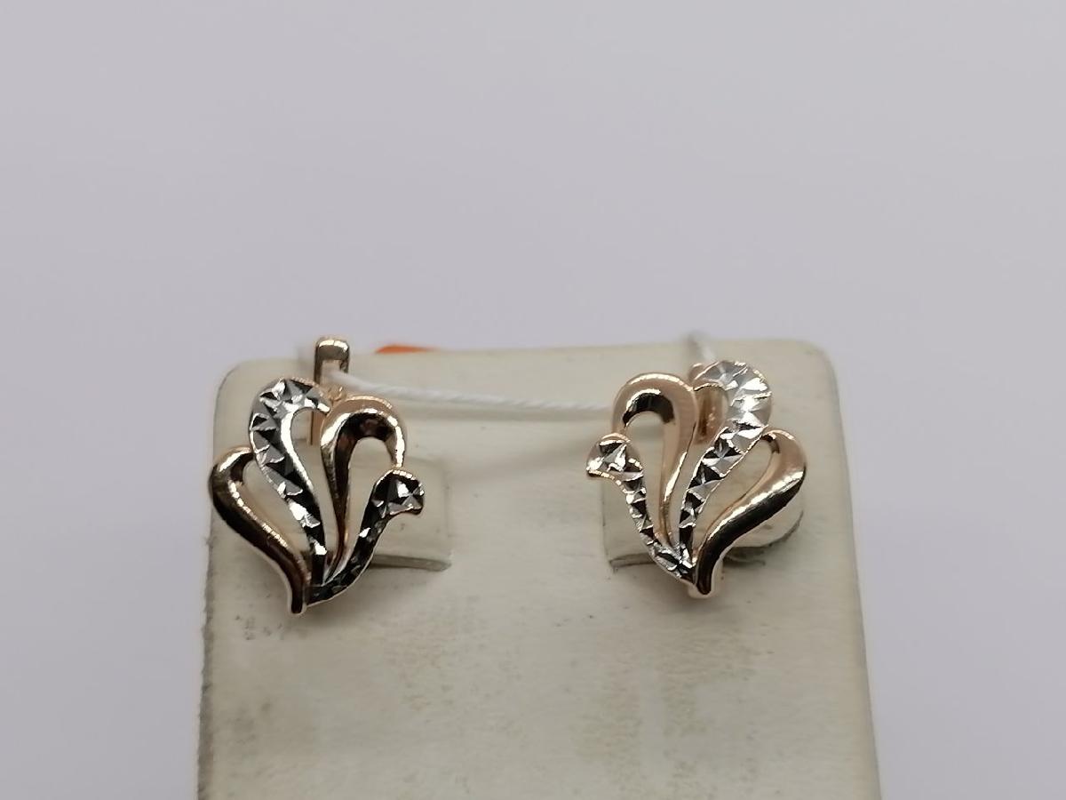 СЕРЬГИ БЕЗ КАМНЯ (Au 585)