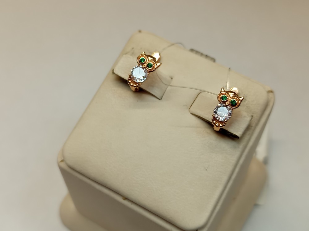 С10911423 СЕРЬГИ С КАМНЯМИ (Au 585)