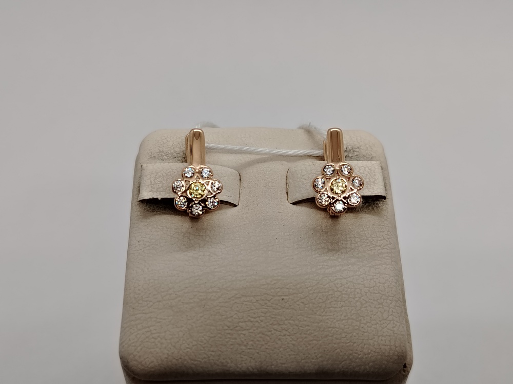 СЕРЬГИ С КАМНЯМИ (Au 585)