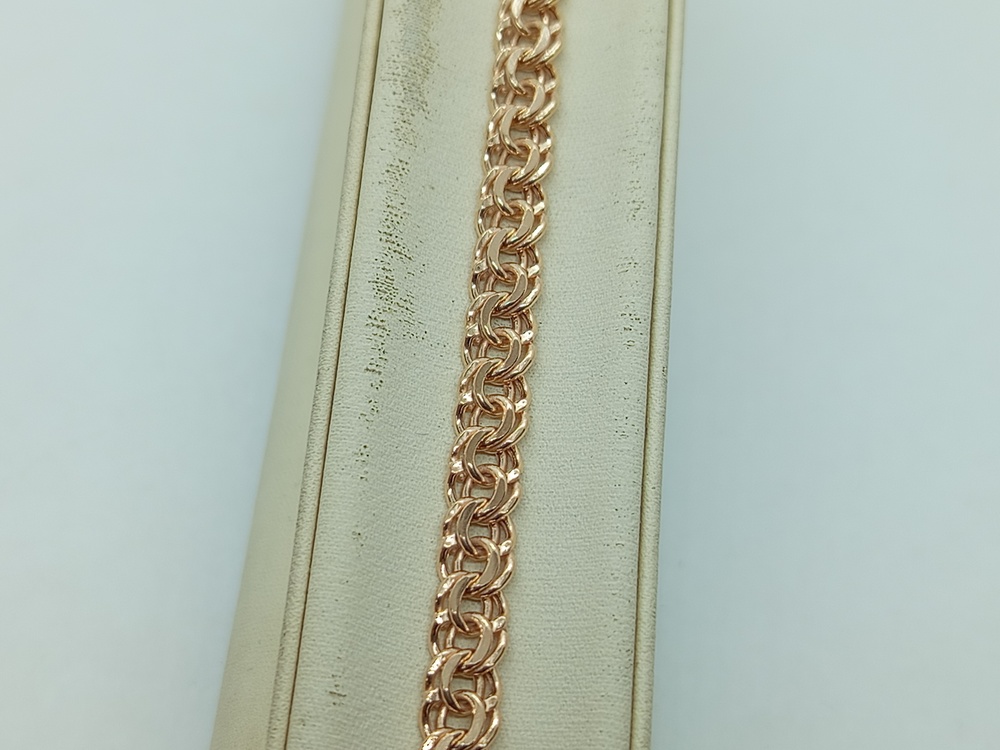 БРАСЛЕТ ПУСТОТЕЛЫЙ Бисмарк (Au 585)