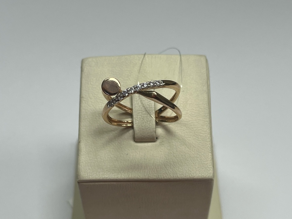 КОЛЬЦО С КАМНЯМИ (Au 585)